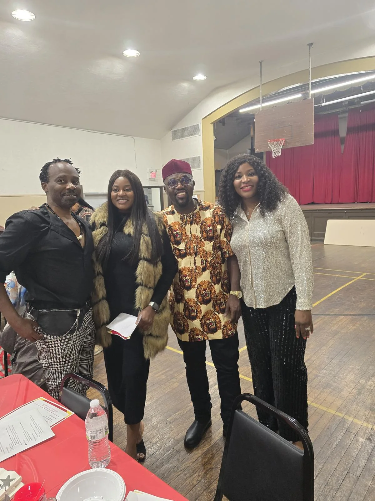 Community friends gathered together at an event
